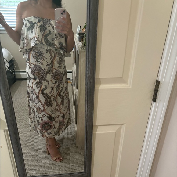 Zimmermann Strapless Floral 100%Silk Midi Dress - Picture 2 of 13